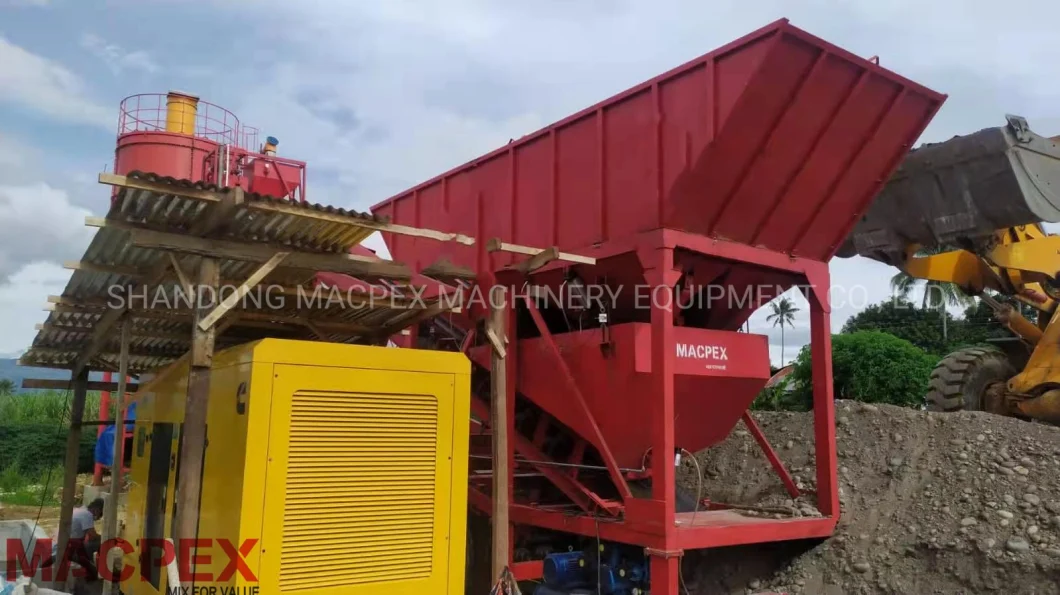 China Mobile Concrete Batching Mixing Plant 25/35/40/60m3 From Manufacturer