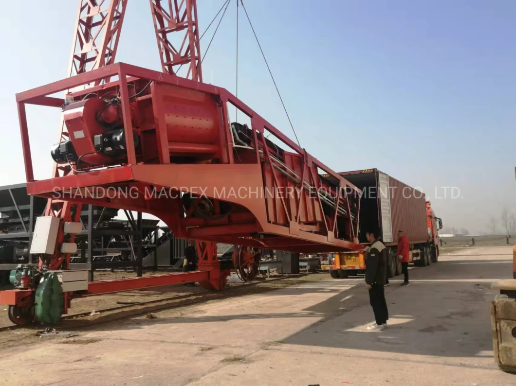 China Mobile Concrete Batching Mixing Plant 25/35/40/60m3 From Manufacturer