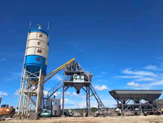 XCMG Hzs60 Project Concrete Mixing Plant 60m3 Small Mobile Concrete Batching Plant for Sale